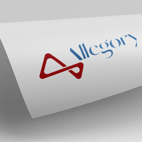 Allegory logo design mock up