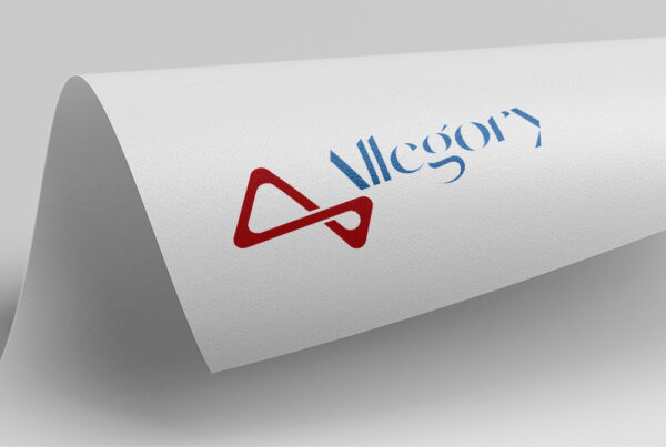 Allegory logo design mock up