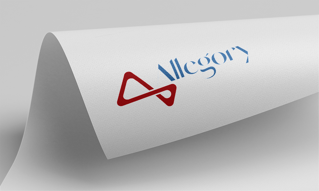 Allegory logo design mock up