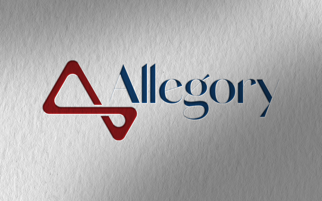 Allegory logo design mock up