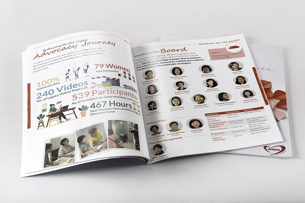 Wings annual report design